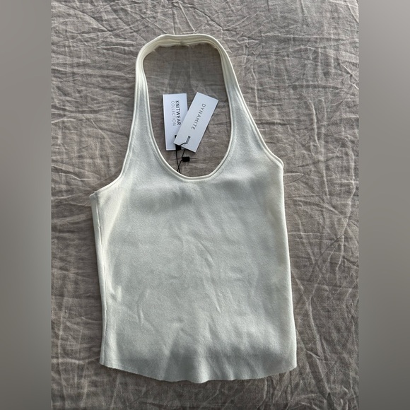 Dynamite Tops - Dynamite Women’s XS Snow White Knit Tank Halter Top